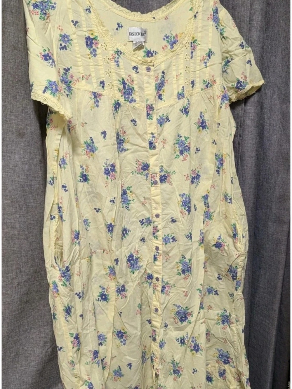 Romantic Yellow Size 18/20 Floral Summer House Dress Prarrie - Picture 2 of 7